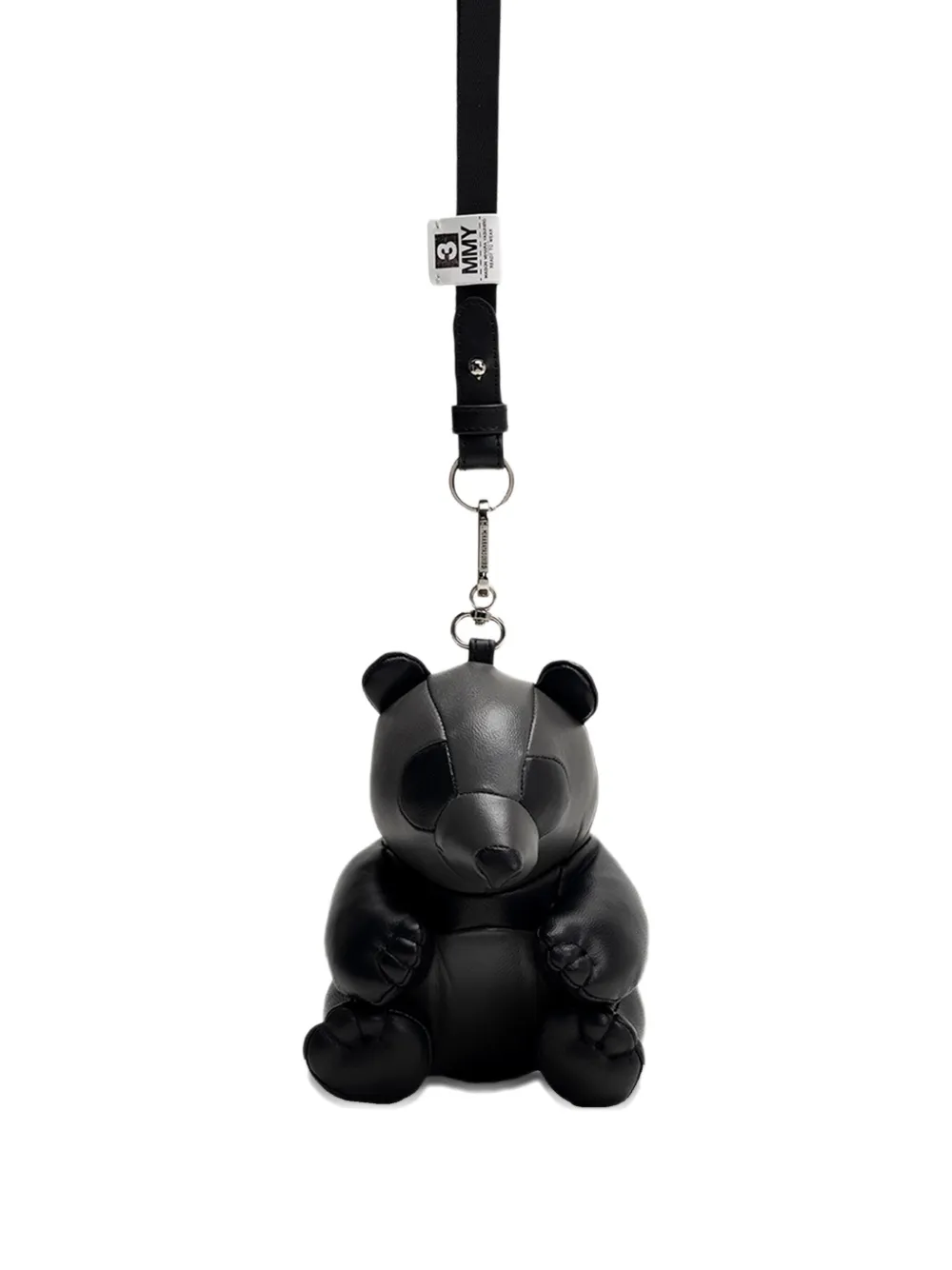 Miharayasuhiro Mini Dolls Panda Shoulder Bag In Black