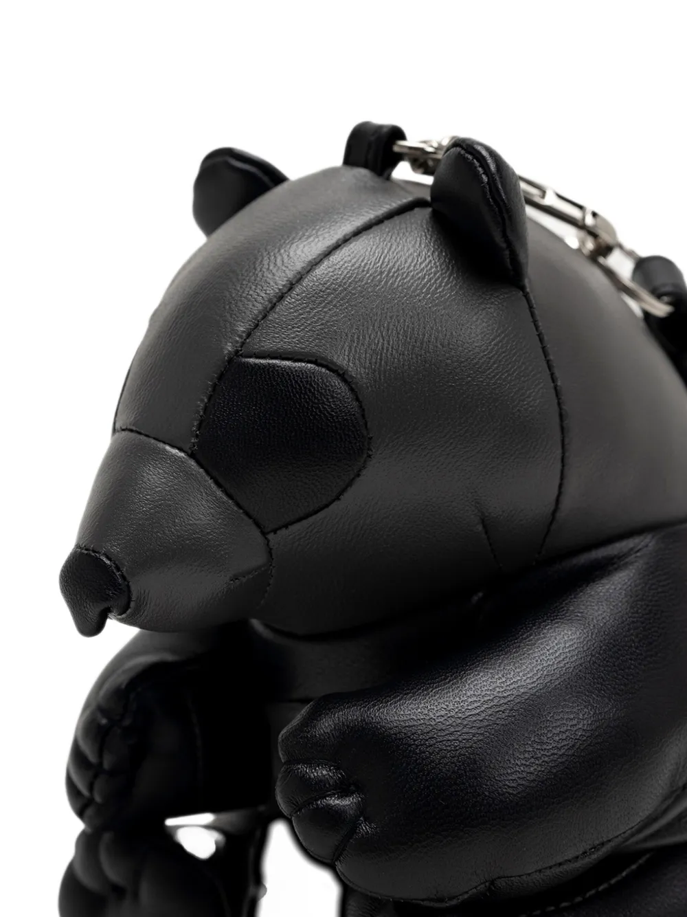 Miharayasuhiro Mini Dolls Panda Shoulder Bag In Black
