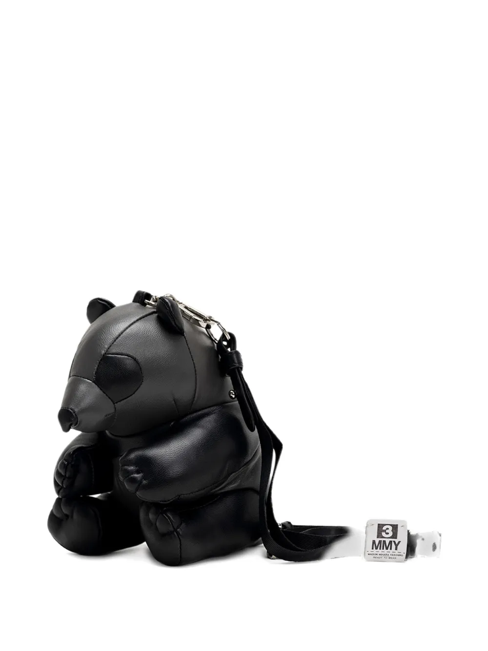 Miharayasuhiro Mini Dolls Panda Shoulder Bag In Black