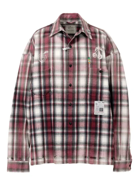 Maison MIHARA YASUHIRO Vintage Like Check skjorta