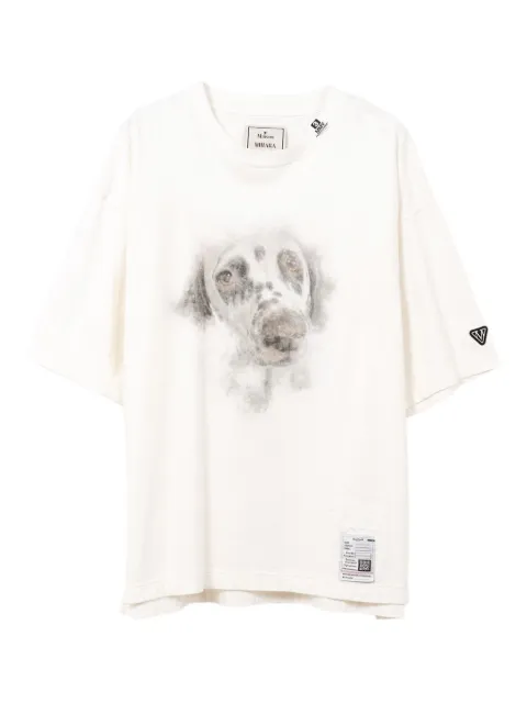 Maison MIHARA YASUHIRO playera con perro estampado