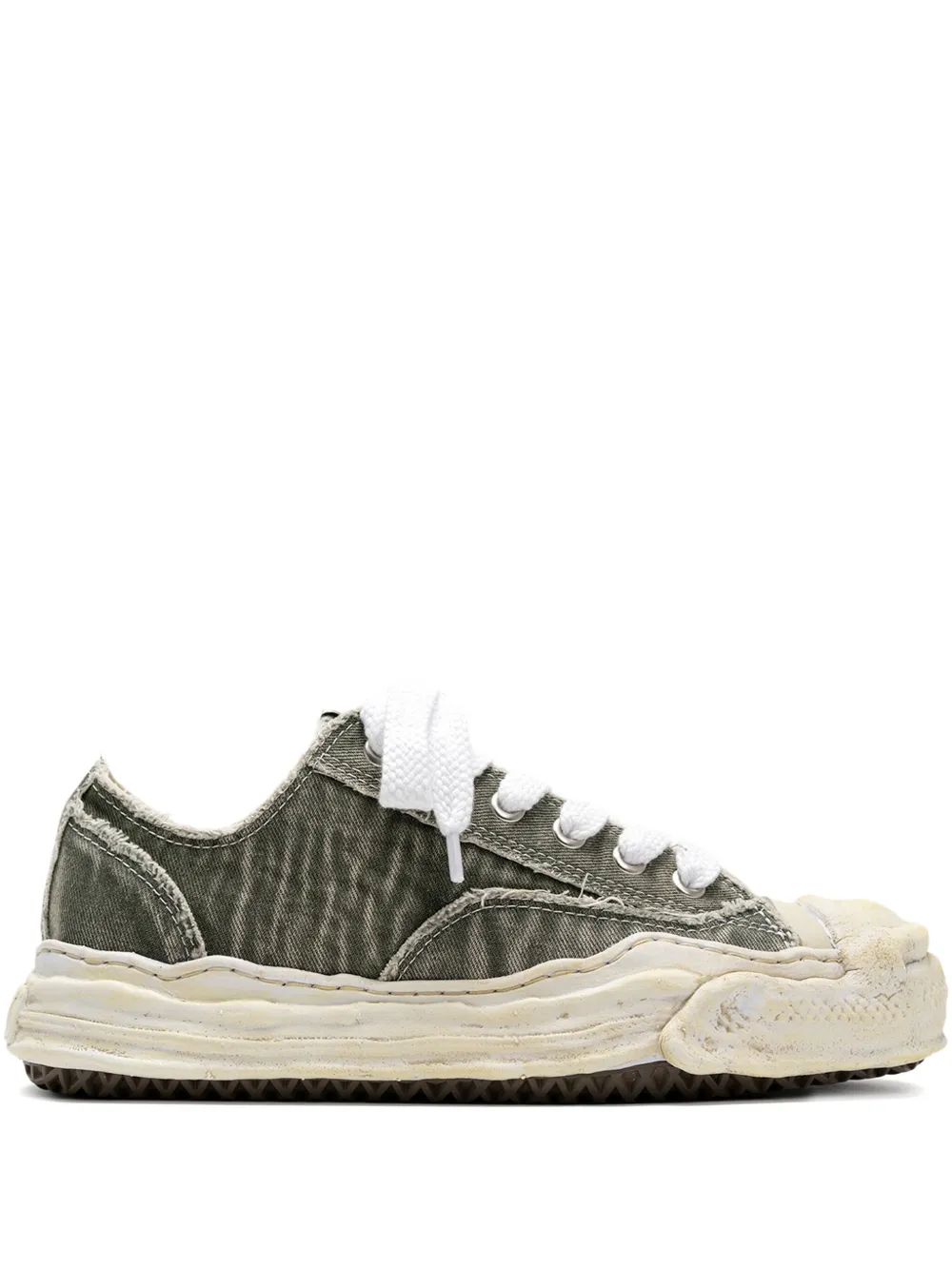 Maison MIHARA YASUHIRO Hank denim low-top sneakers Grey