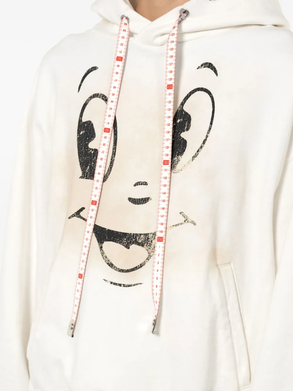 Maison MIHARA YASUHIRO Hoodie met Happy Face-print Wit