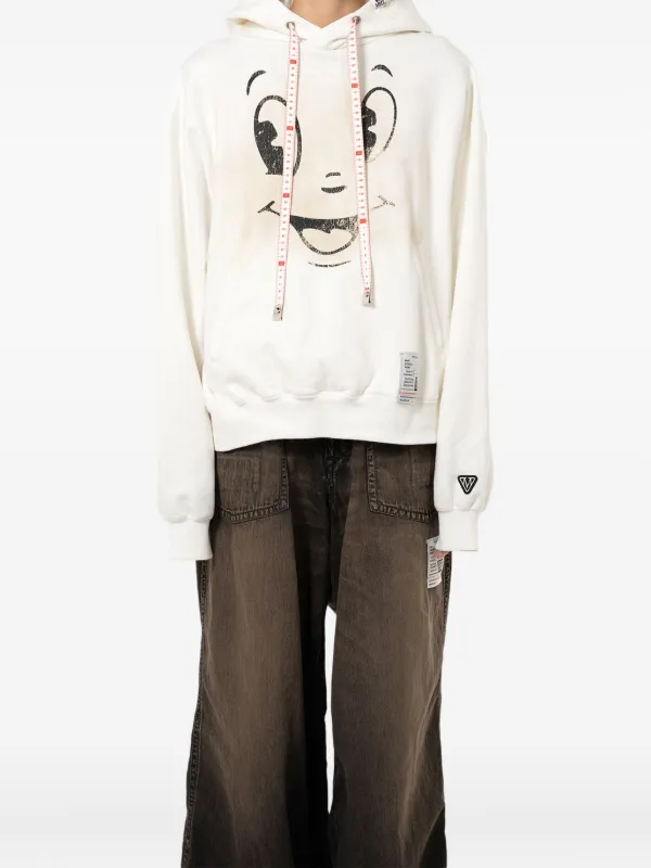 Maison MIHARA YASUHIRO Happy Face パーカー | ホワイト | FARFETCH JP