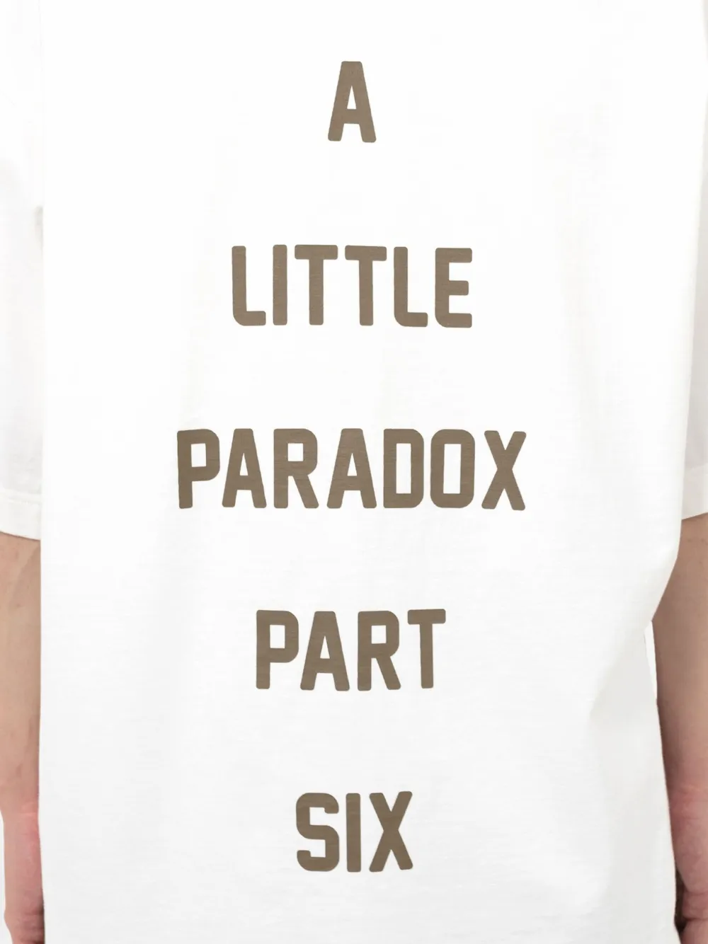 Maison MIHARA YASUHIRO T-shirt met tekst en kattenprint Wit