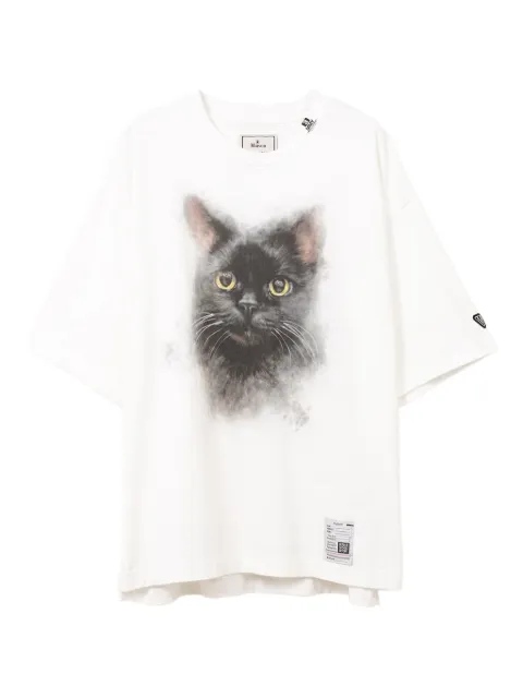 Maison MIHARA YASUHIRO cat-print text-back T-shirt