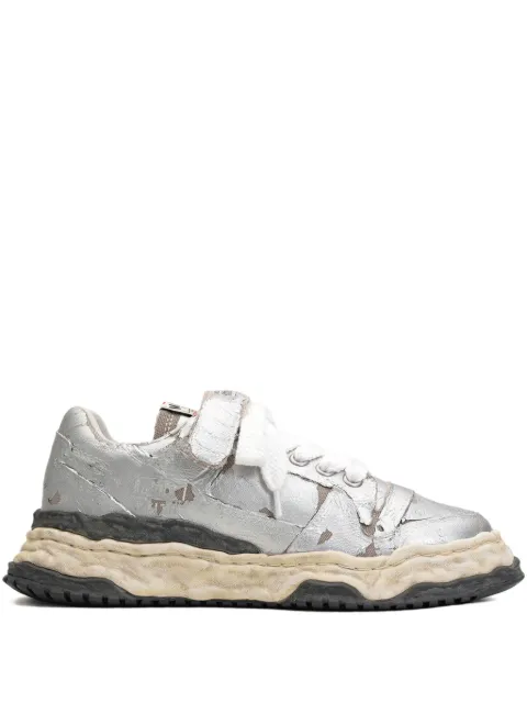 Maison MIHARA YASUHIRO Keith torn-film lace-up sneakers 