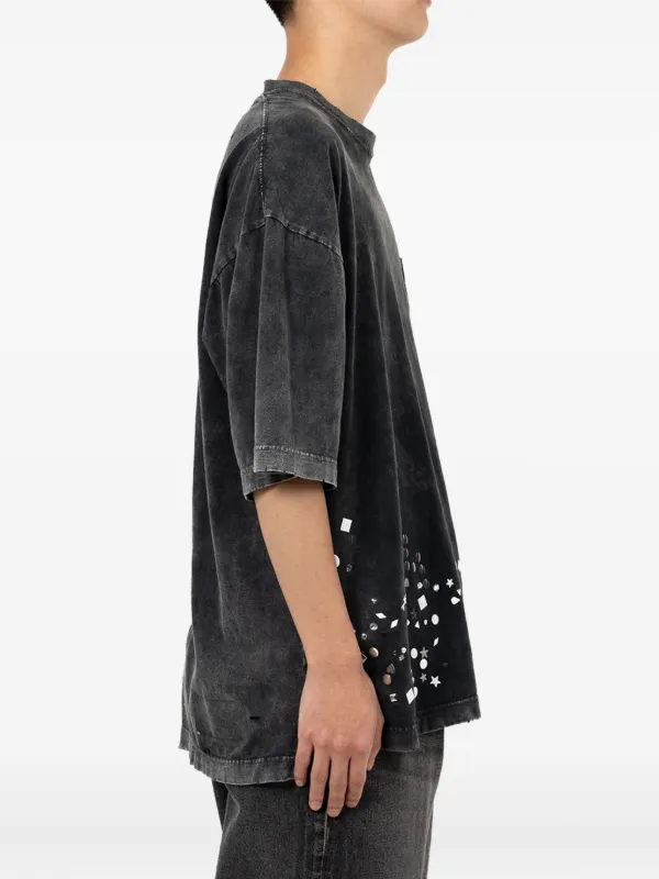 maison mill SHOULDER BUTTON KNIT SHIRT 黒 maison mill SHOULDER BUTTON KNIT SHIRT 黒