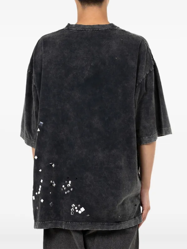 Maison MIHARA YASUHIRO crystal-embellished Pocket T-shirt