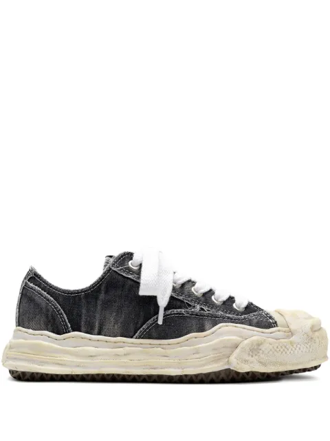 Maison MIHARA YASUHIRO Hank bleach-denim low-top sneakers