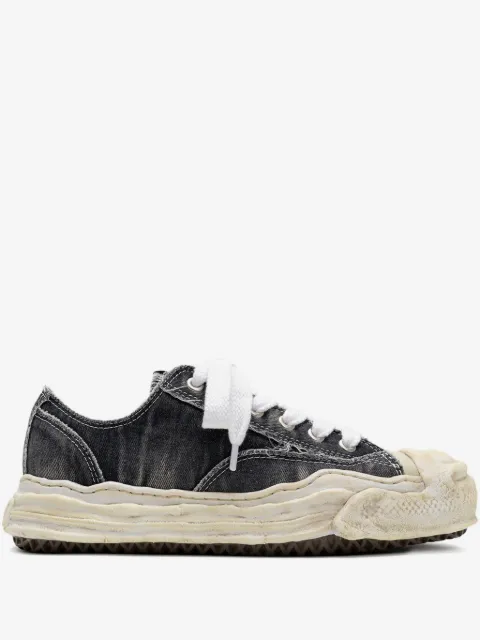 Maison MIHARA YASUHIRO Hank bleach-denim low-top sneakers