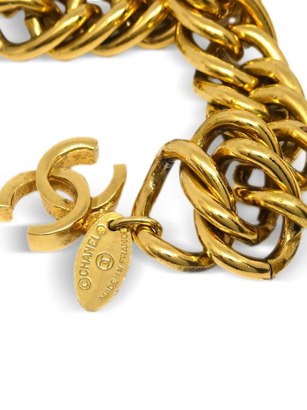 CHANEL Pre-Owned 1990-2000s embellished chain belt | Image 2