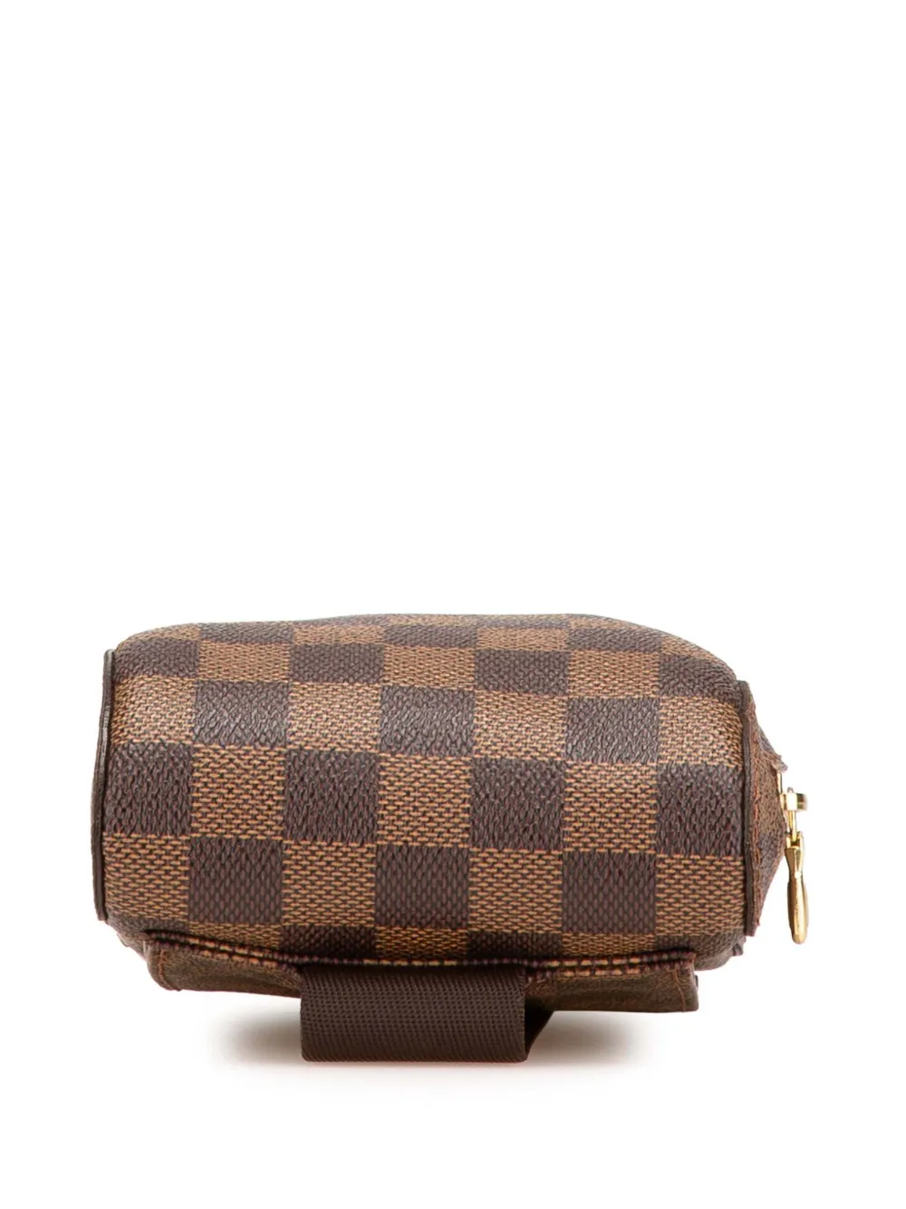 Pre-owned Louis Vuitton 2008 Damier Ebene Geronimos Crossbody Bag In Brown