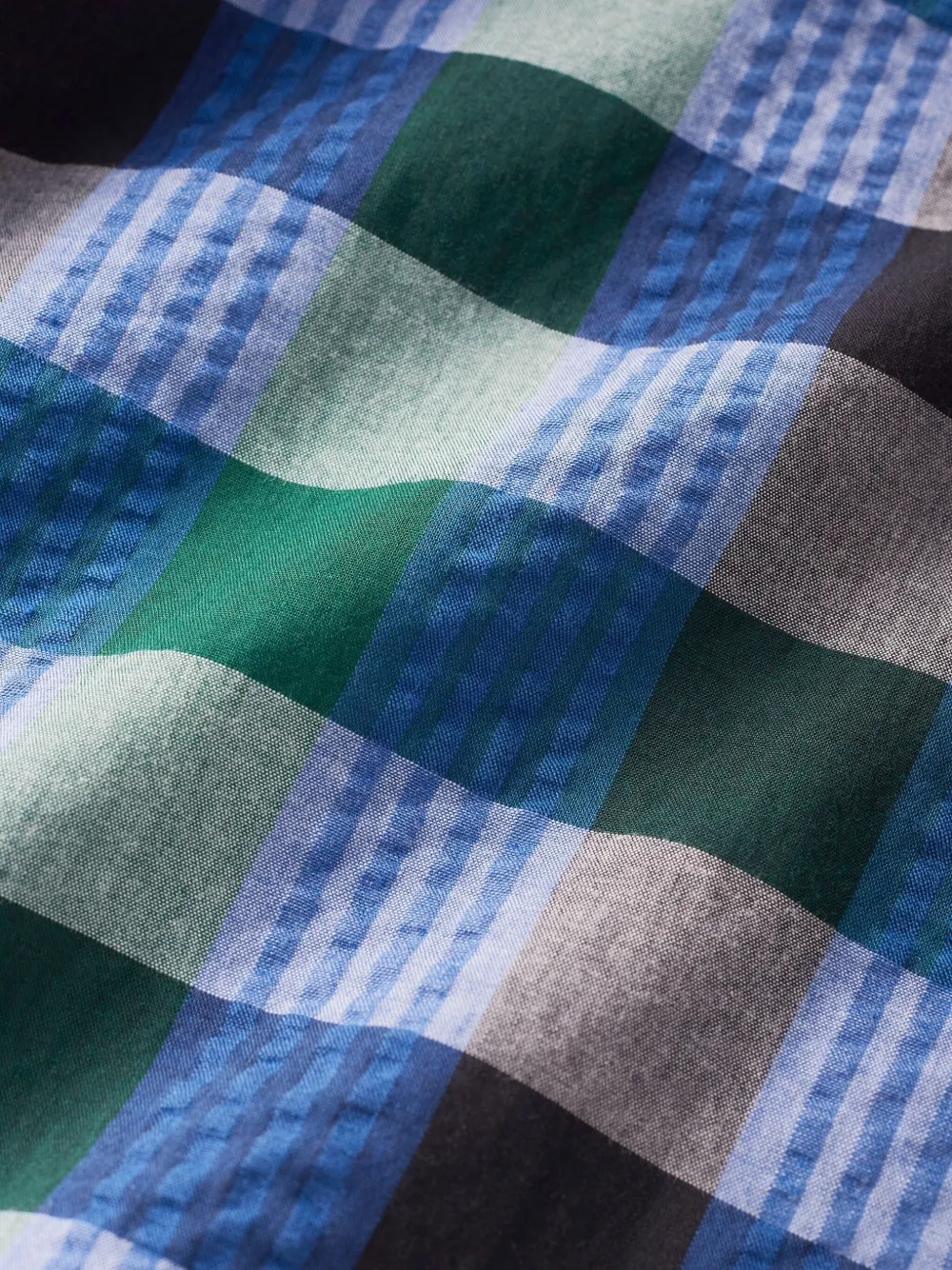 familiar Geruite katoenen pyjama Blauw