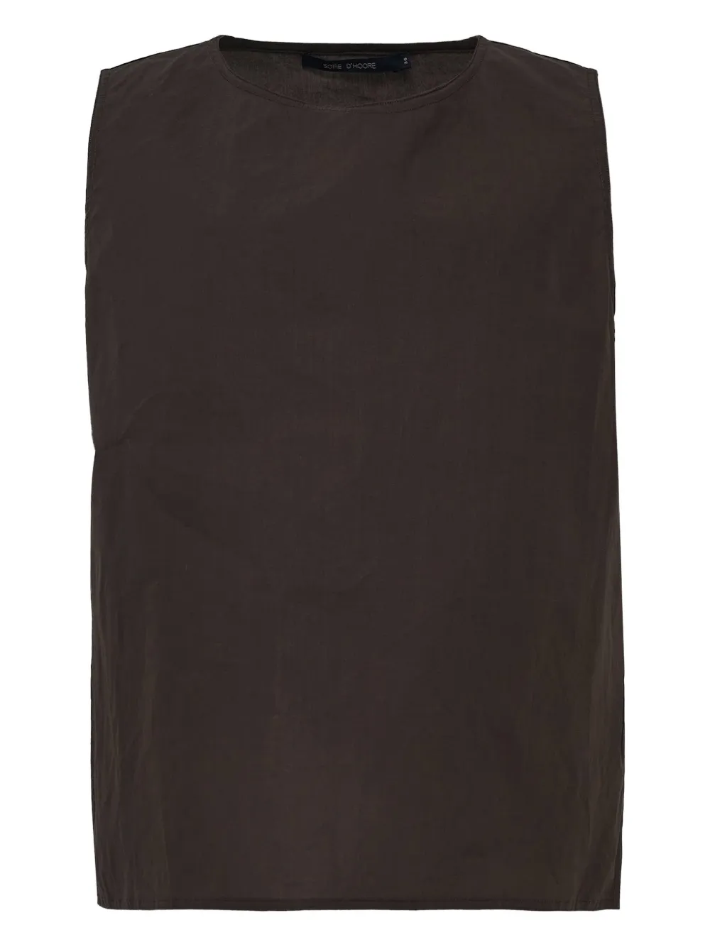 Sofie D'hoore Sleeveless Side-split Top In Black