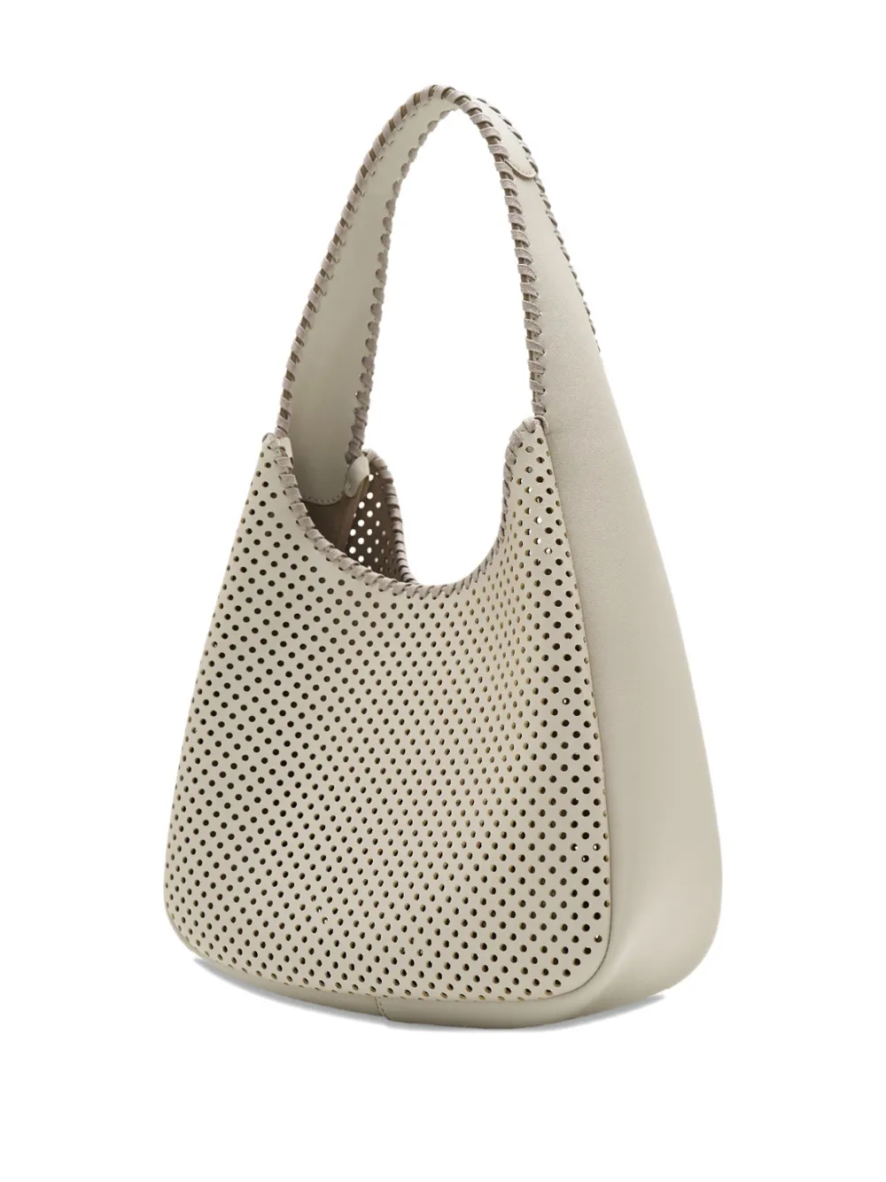 Stella McCartney Logo Slouchy Hobo tote bag Beige