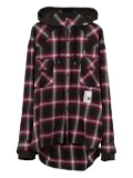 Maison MIHARA YASUHIRO plaid button hoodie - Red