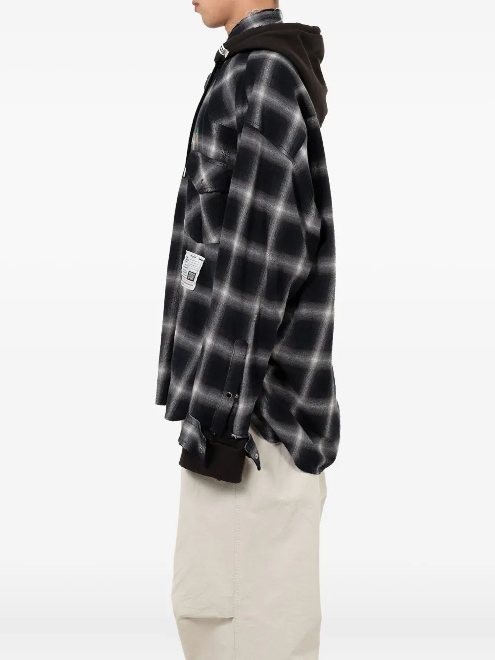 Maison MIHARA YASUHIRO Overhemd met capuchon Zwart
