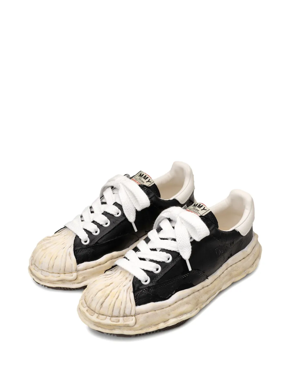 Maison MIHARA YASUHIRO blakey film-attached sneakers Black