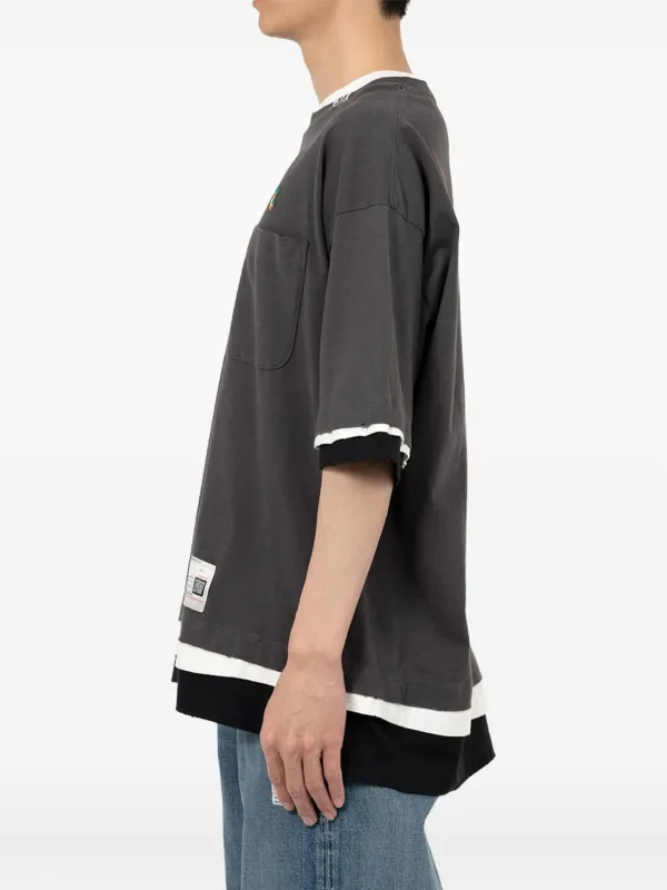 Maison MIHARA YASUHIRO レイヤード ポケット Tシャツ | グレー