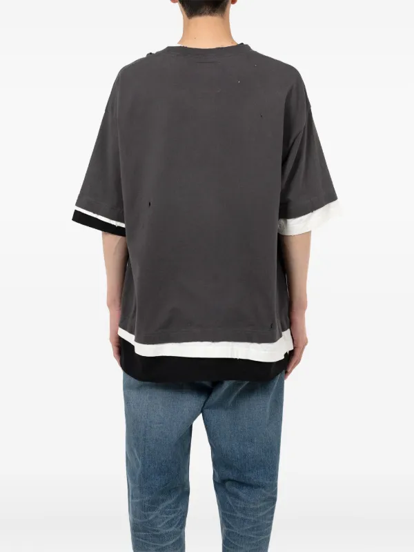 Maison MIHARA YASUHIRO レイヤード ポケット Tシャツ | グレー