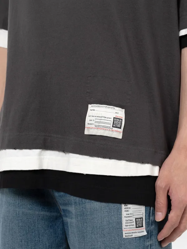 Maison MIHARA YASUHIRO レイヤード ポケット Tシャツ | グレー