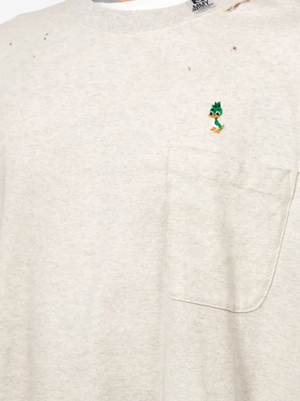 Miharayasuhiro Layered Pocket T-shirt In White