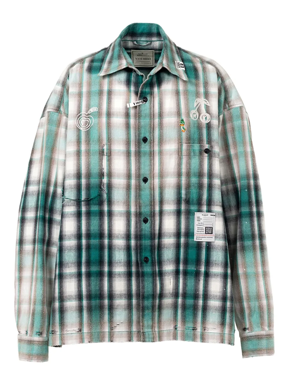 Maison MIHARA YASUHIRO camisa Vintage Like Check | verde | Image 1