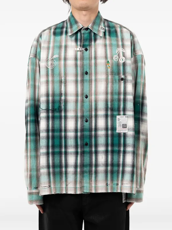 Maison MIHARA YASUHIRO Vintage Like Check シャツ | グリーン