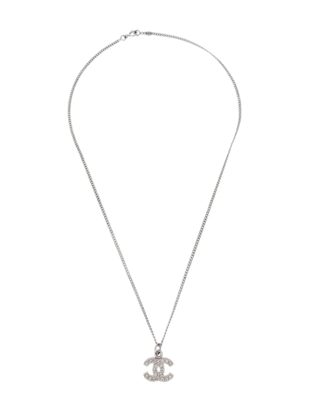 CHANEL Pre-Owned 2007 CC-pendant necklace | Silver | Image 1