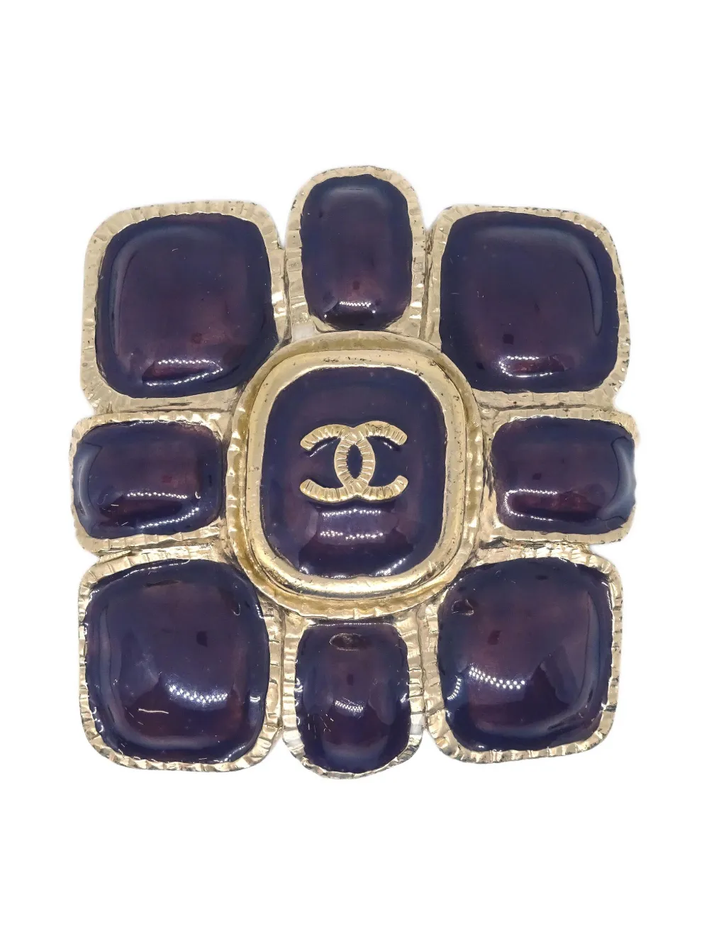 CHANEL Pre-Owned 2008 CC brooch | Gold | Image 1