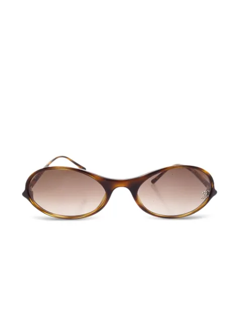 CHANEL Pre-Owned 1990-2000s oval-frame sunglasses
