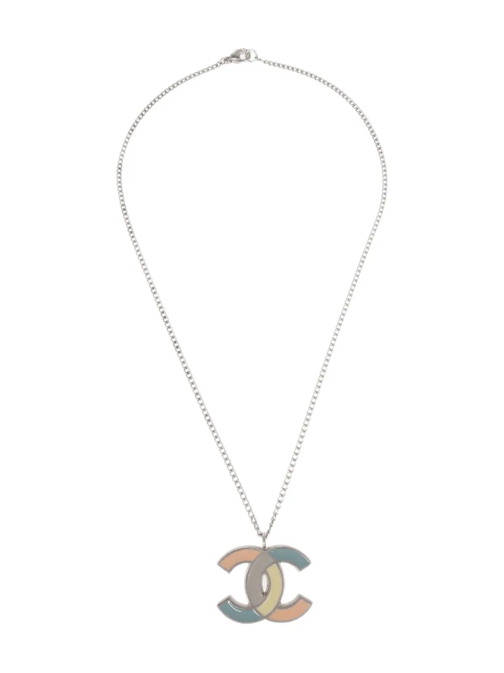 CHANEL Pre-Owned 2005 CC-pendant chain necklace | Silver | Image 1