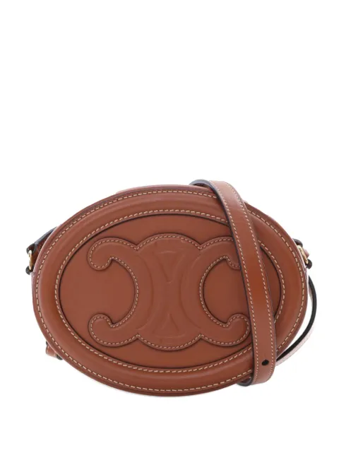 Céline Pre-Owned bolsa crossbody Cuir Triomphe Oval pequeña de piel de becerro 2018-2025