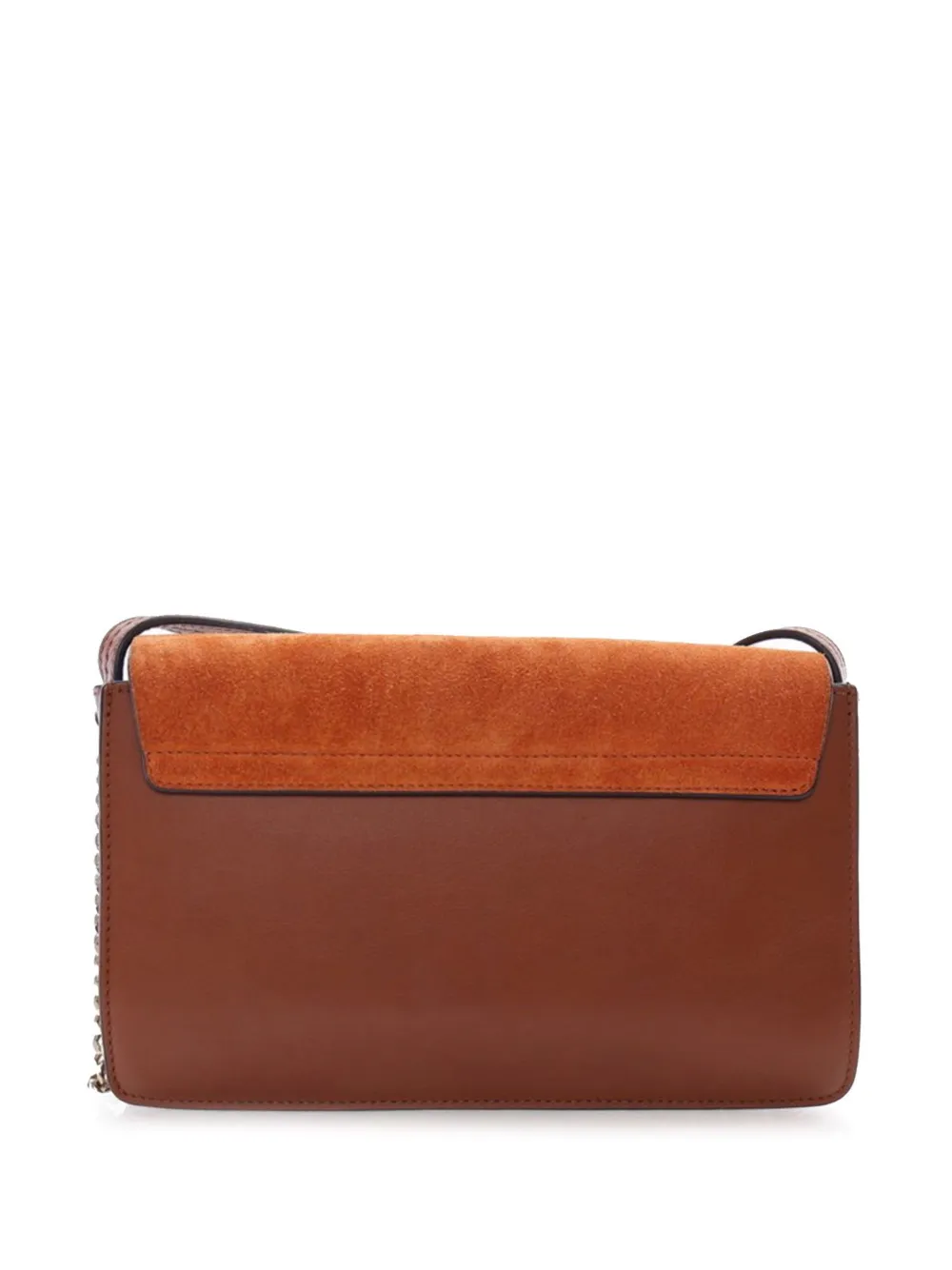 Pre-owned Chloé 2018 Small Suede And Calfskin Faye Crossbody Bag