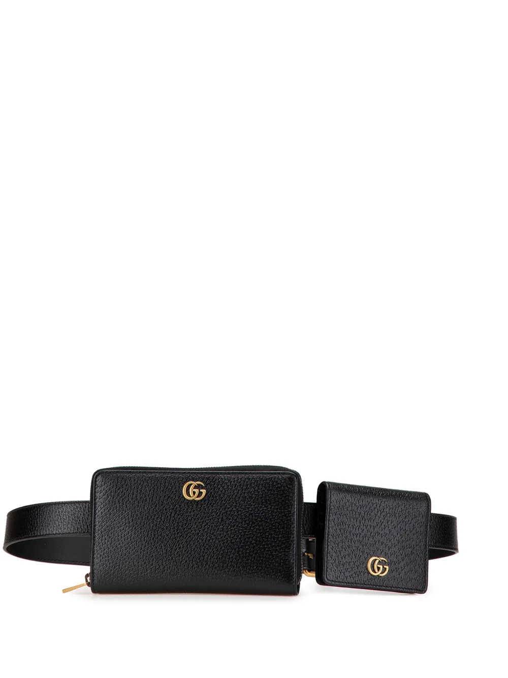 2016-2025 GG Marmont Leather Double belt bag
