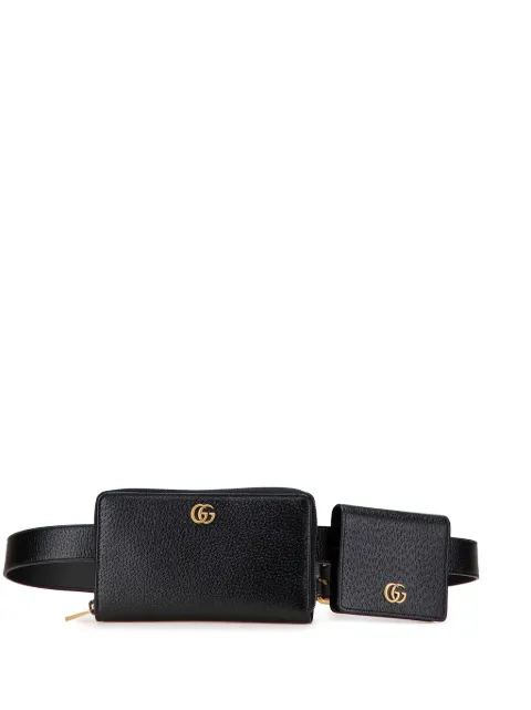 Gucci Pre-Owned 2016-2025 GG Marmont Leather Double belt bag