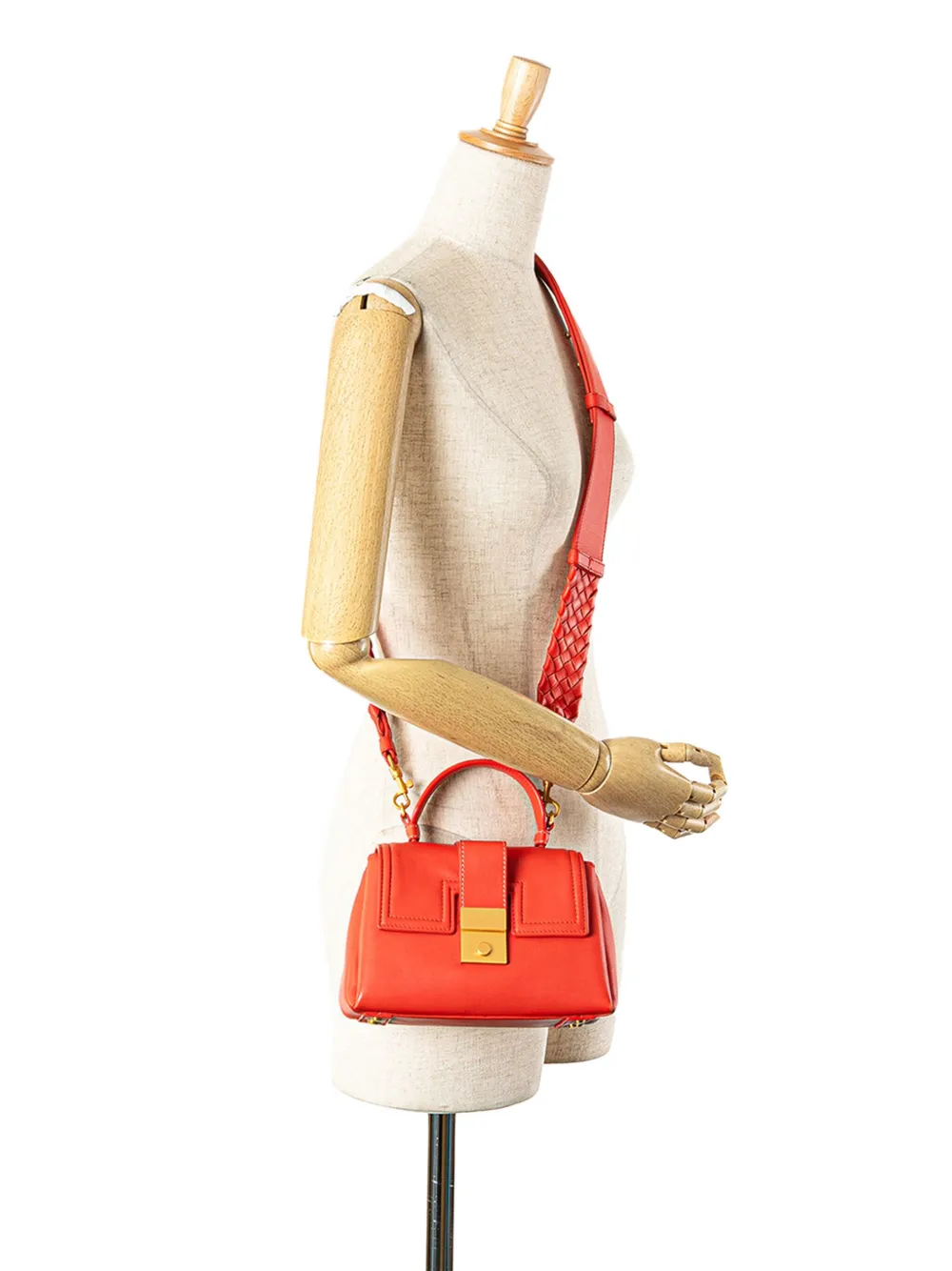 Bottega Veneta Pre-Owned 2012-2025 Mini Nappa Piazza Top Handle satchel | Pre-Owned | Image 2