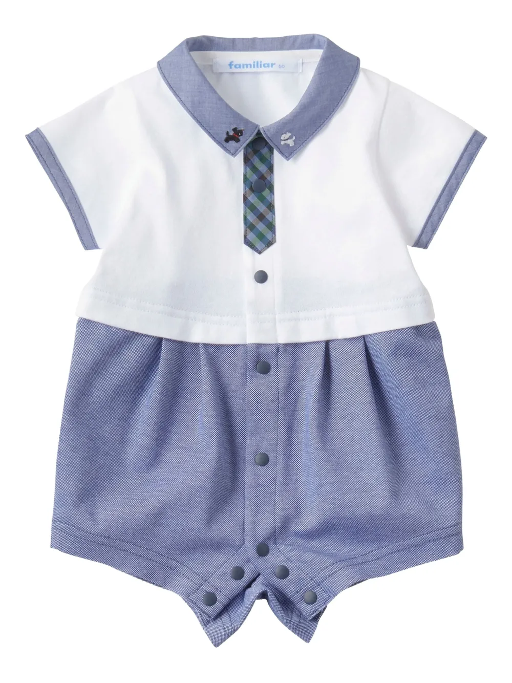 familiar tie-detail romper | Blue | Image 1