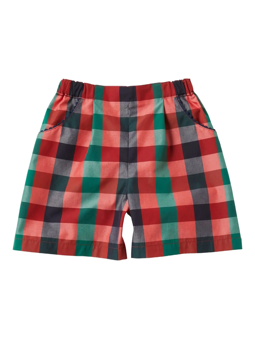 Familiar Geruite shorts Rood