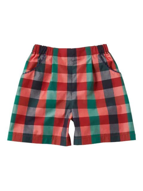 familiar checked shorts