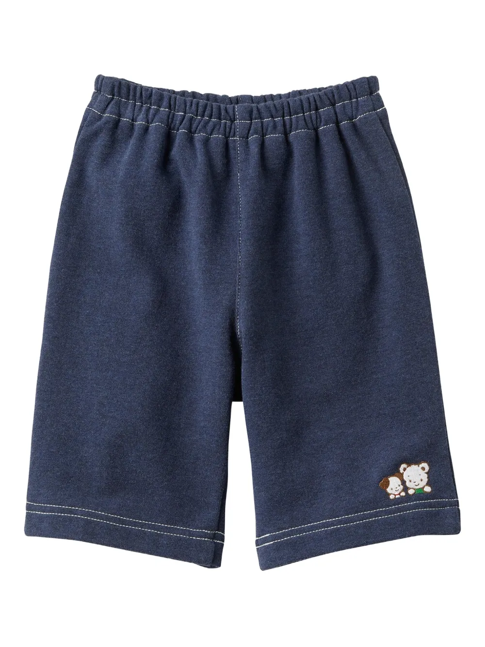 familiar embroidered shorts | Blue | Image 1