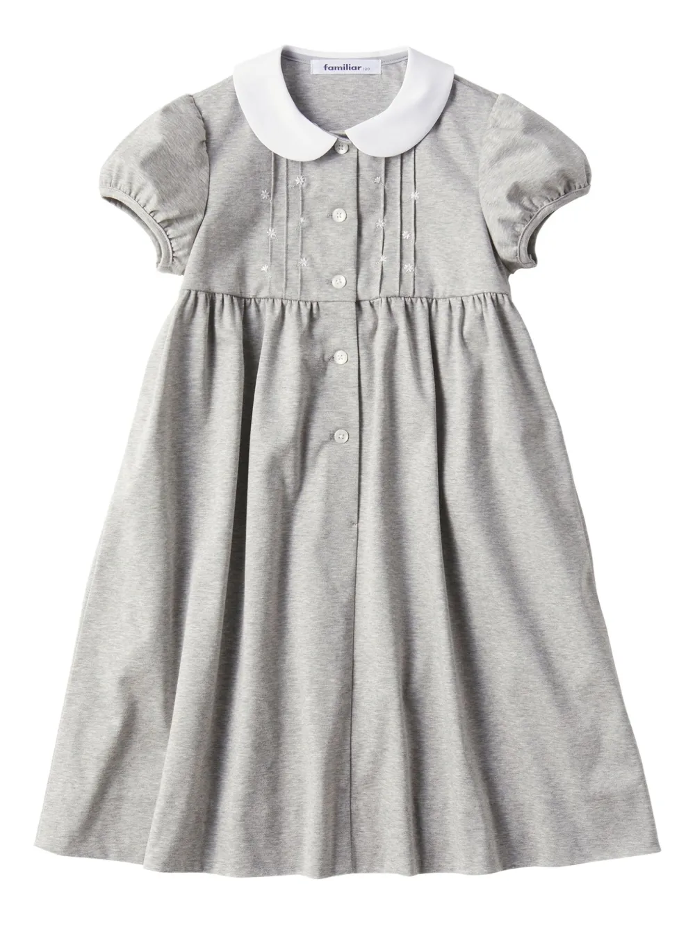 familiar  cotton midi dress | Grey | Image 1