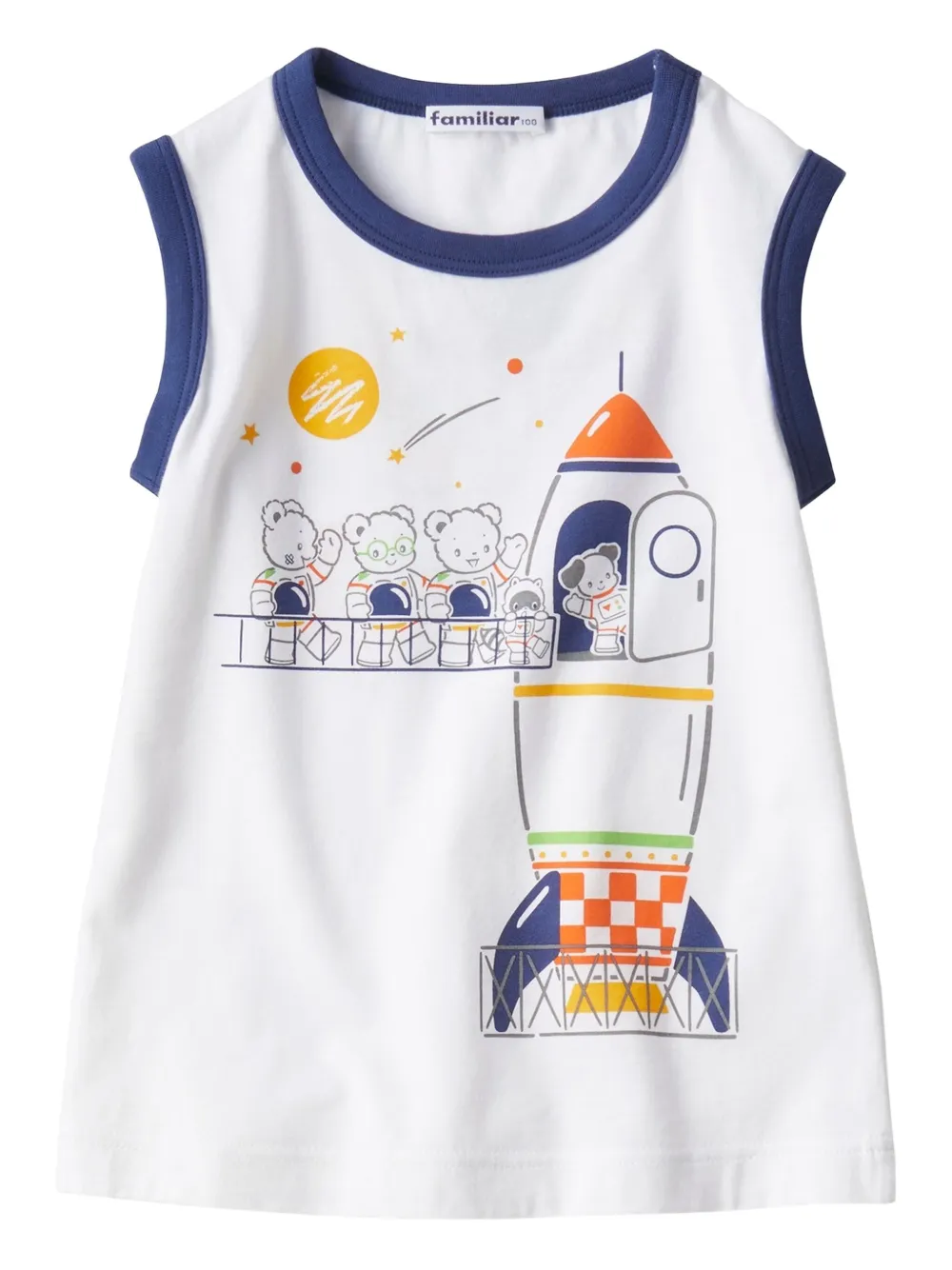 familiar graphic-print top | White | Image 1