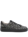 Balmain geometric-pattern sneakers - Black