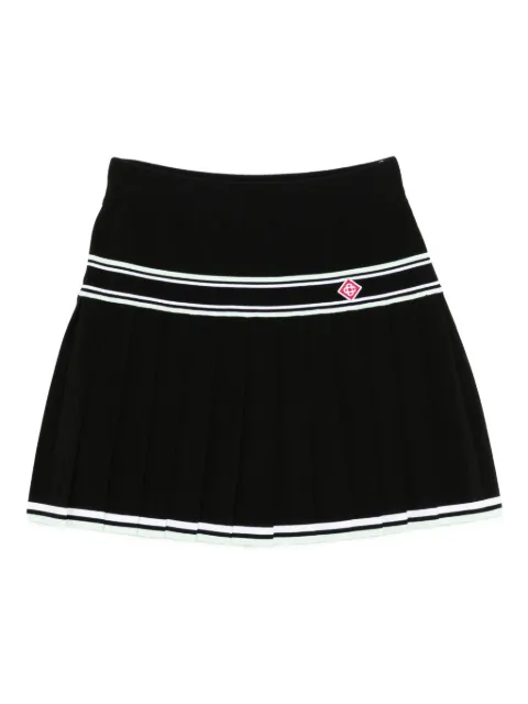Casablanca pleated striped skirt