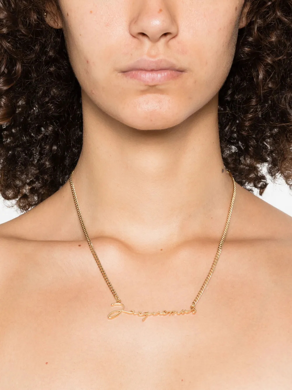 Jacquemus Halsketting met logo - Goud