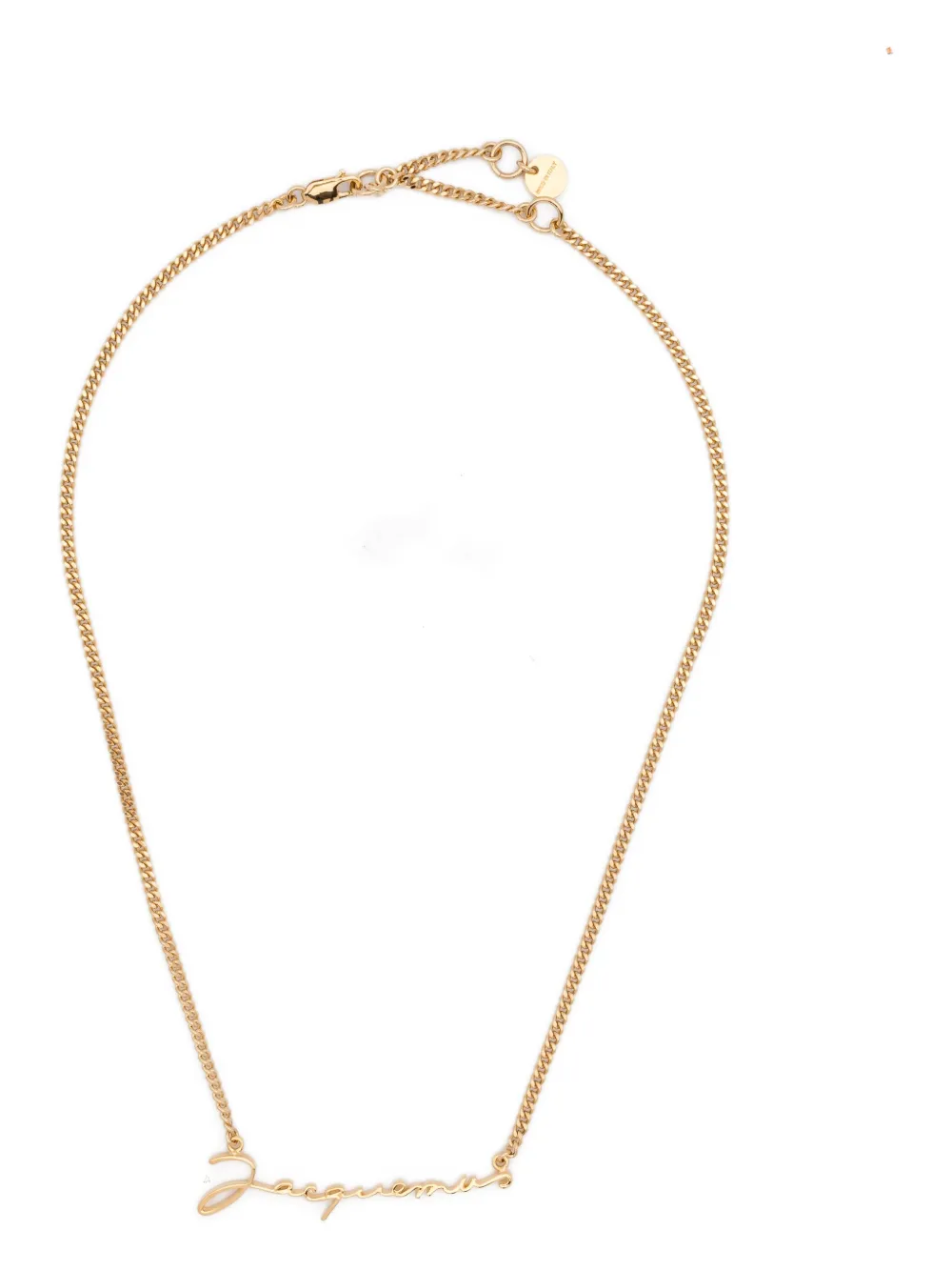 Jacquemus logo-lettering necklace - Oro