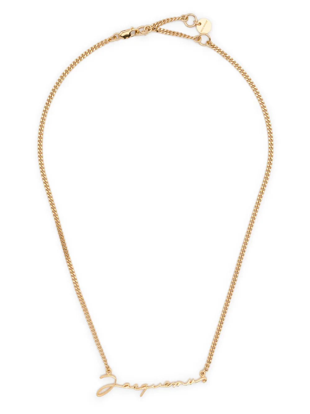 logo-lettering necklace