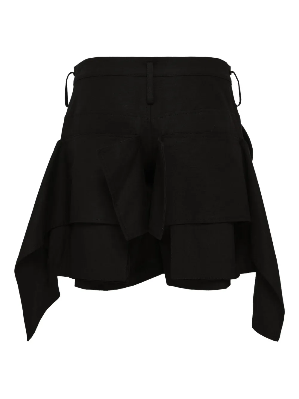 Yohji Yamamoto draped-detail tailored  shorts | Tailored Shorts | Image 2